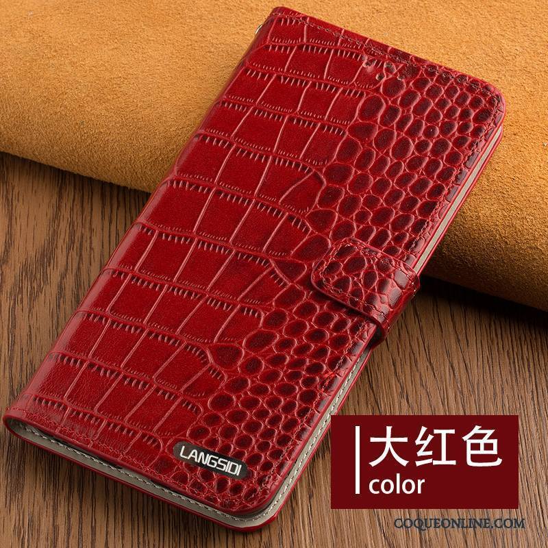 Huawei P9 Lite Coque Personnalisé Cuir Véritable Protection Ornements Suspendus Jeunesse Rouge Incassable