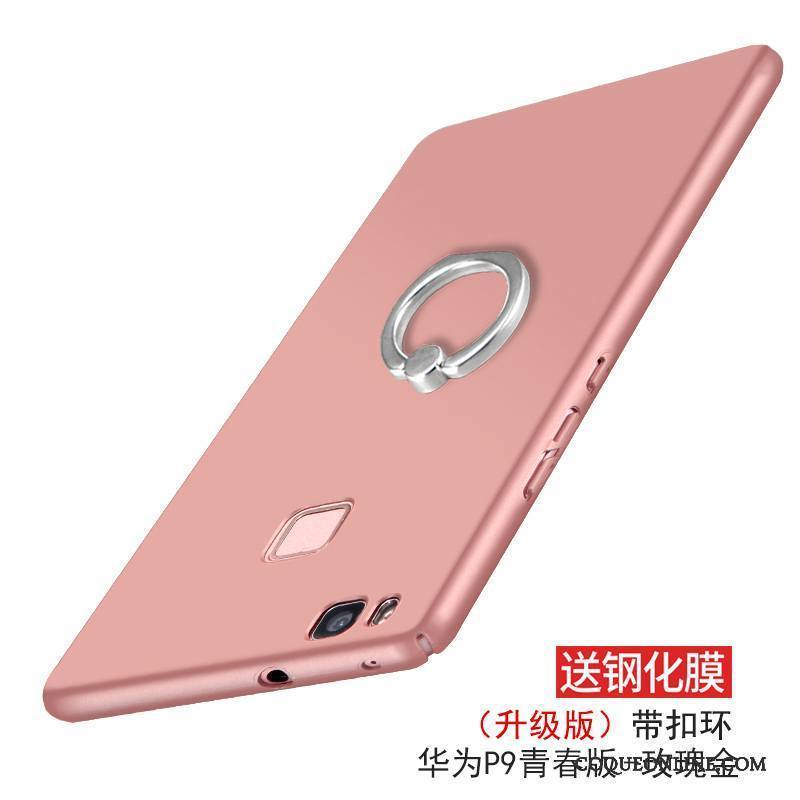 Huawei P9 Lite Difficile Tendance Rose Étui Nouveau Coque Délavé En Daim