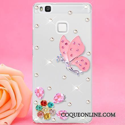 Huawei P9 Lite Ornements Suspendus Protection Coque Jeunesse Strass Étui De Téléphone