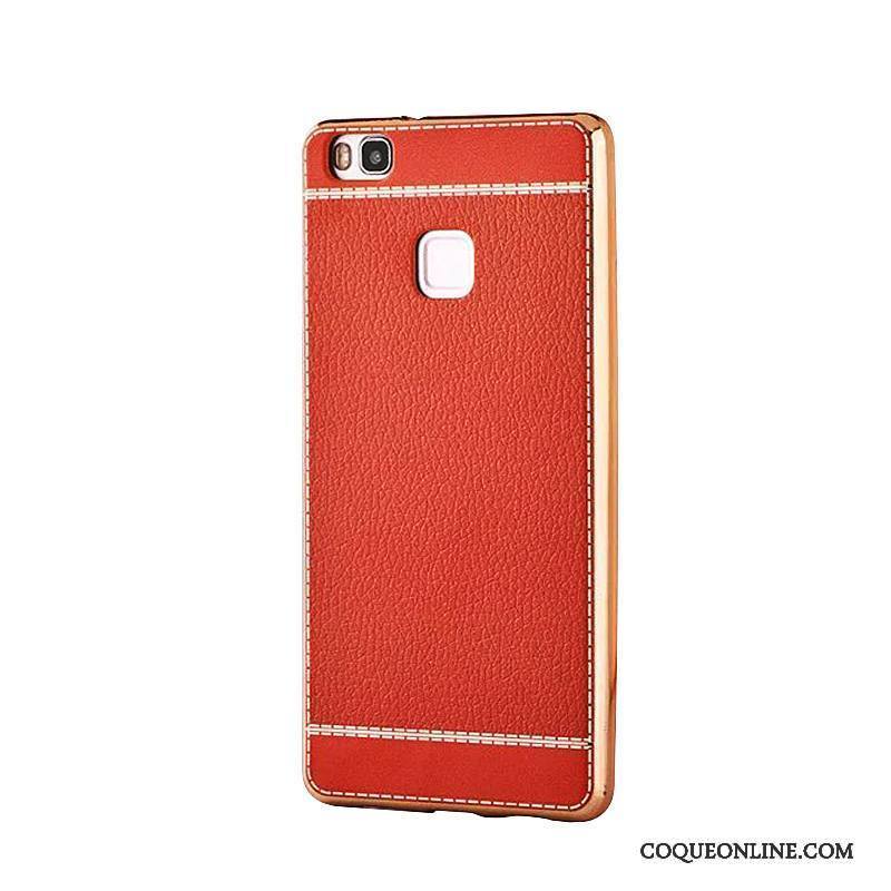 Huawei P9 Lite Protection Modèle Fleurie Marron Placage Jeunesse Business Coque De Téléphone