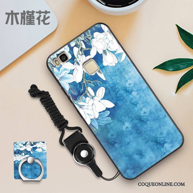Huawei P9 Lite Silicone Jeunesse Légère Incassable Coque Bleu Clair Étui