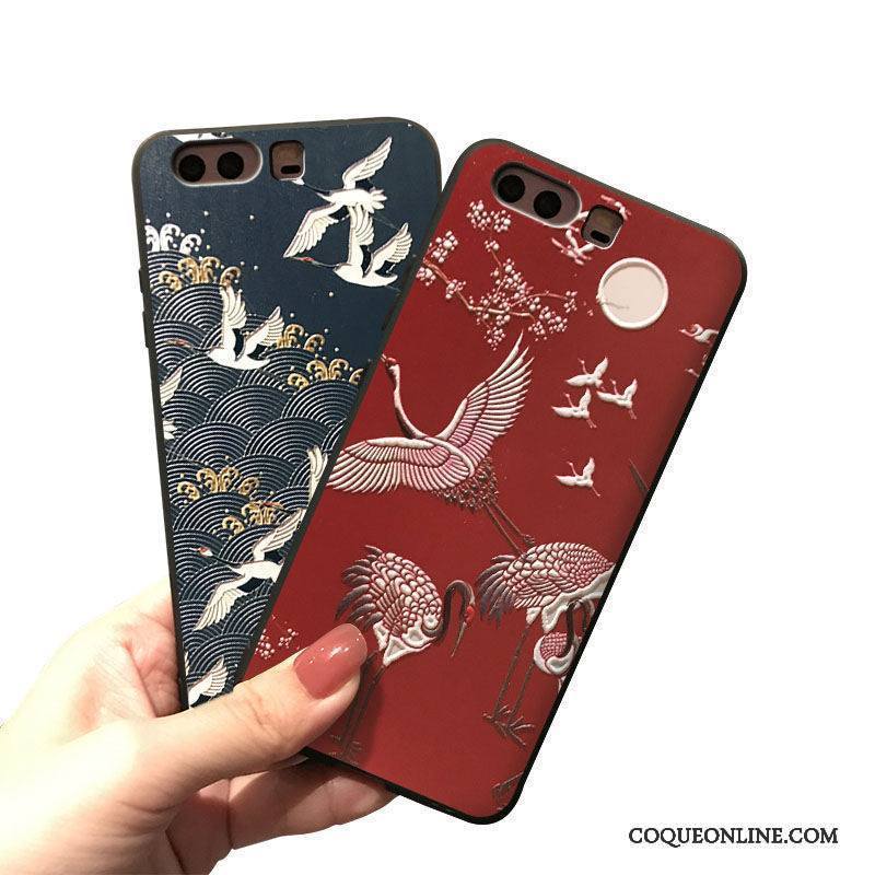 Huawei P9 Plus Coque De Téléphone Étui Rouge Silicone Ornements Suspendus Dessin Animé Tout Compris