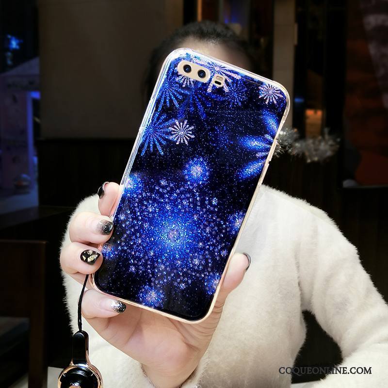Huawei P9 Plus Légère Incassable Flocon De Neige Coque De Téléphone Personnalité Amoureux Violet