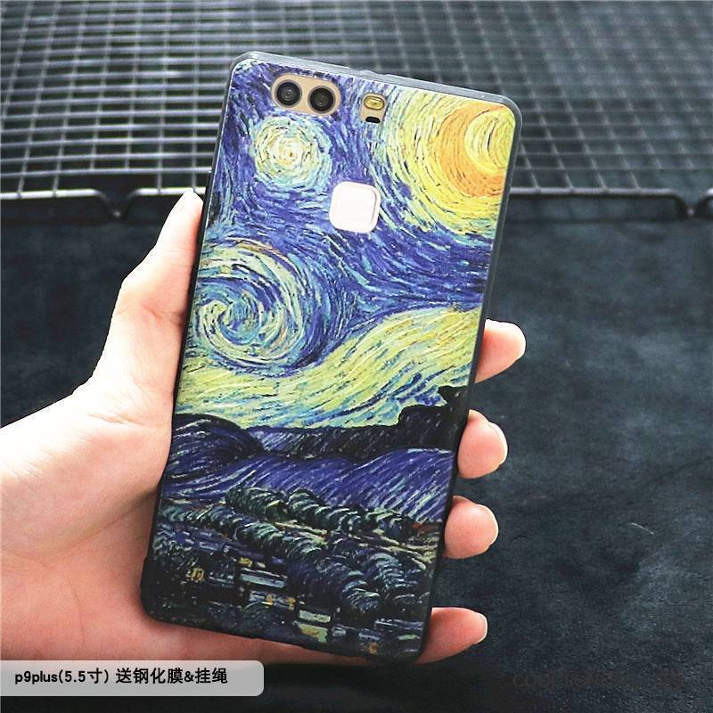 Huawei P9 Plus Personnalité Coque De Téléphone Protection Incassable Tout Compris Peinture À L'huile Étui