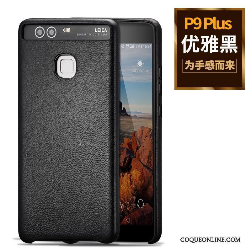 Huawei P9 Plus Protection Téléphone Portable Business Haute Qualité Noir Légère Coque De Téléphone