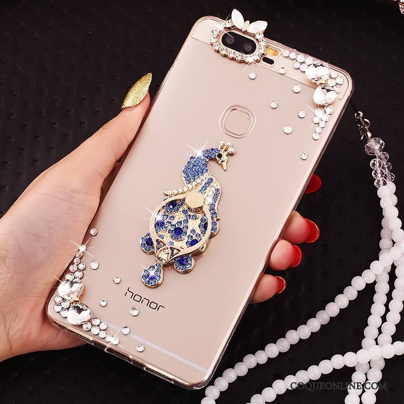 Huawei P9 Plus Strass Étui Incassable Coque De Téléphone Transparent Protection Fluide Doux