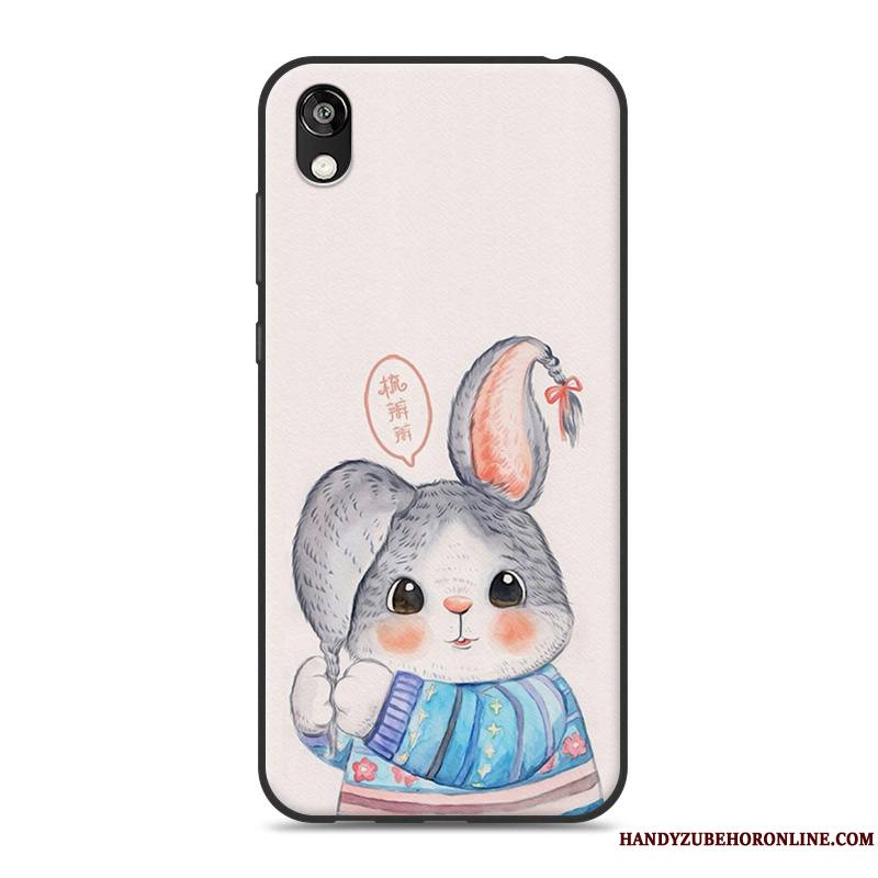 Huawei Y5 2019 Fluide Doux Protection Incassable Rose Coque De Téléphone En Silicone Dessin Animé