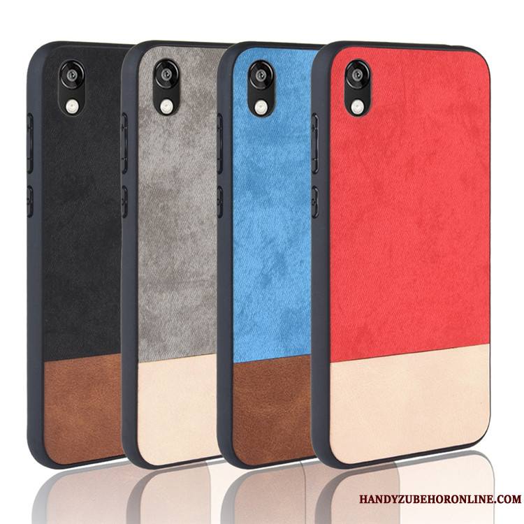 Huawei Y5 2019 Étui Protection Coque De Téléphone Bleu Cuir Tout Compris