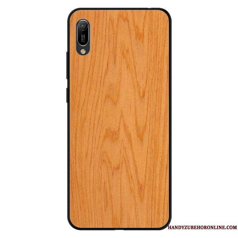 Huawei Y6 2019 Coque De Téléphone Protection Silicone Fluide Doux Verre Étui Couleur Unie