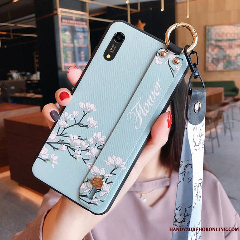 Huawei Y6 2019 Personnalité Incassable Bleu Coque De Téléphone Silicone Petit Créatif