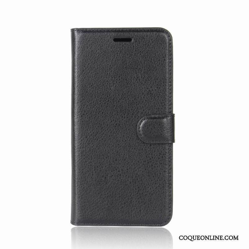 Huawei Y6 Pro 2017 Téléphone Portable Protection Housse Portefeuille Étui Noir Coque