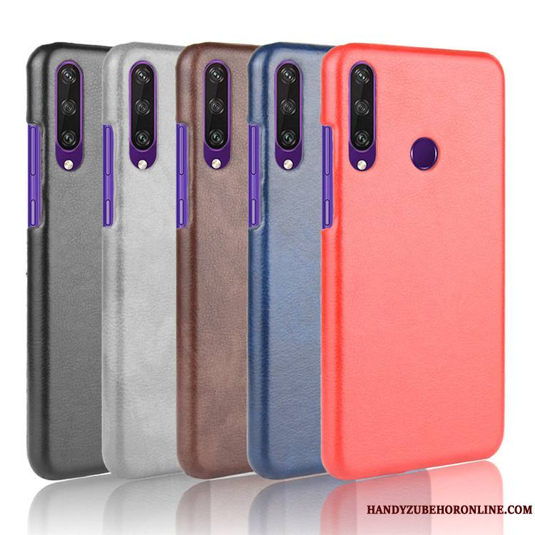 Huawei Y6p Coque De Téléphone Modèle Fleurie Rouge Incassable Difficile Protection Tendance