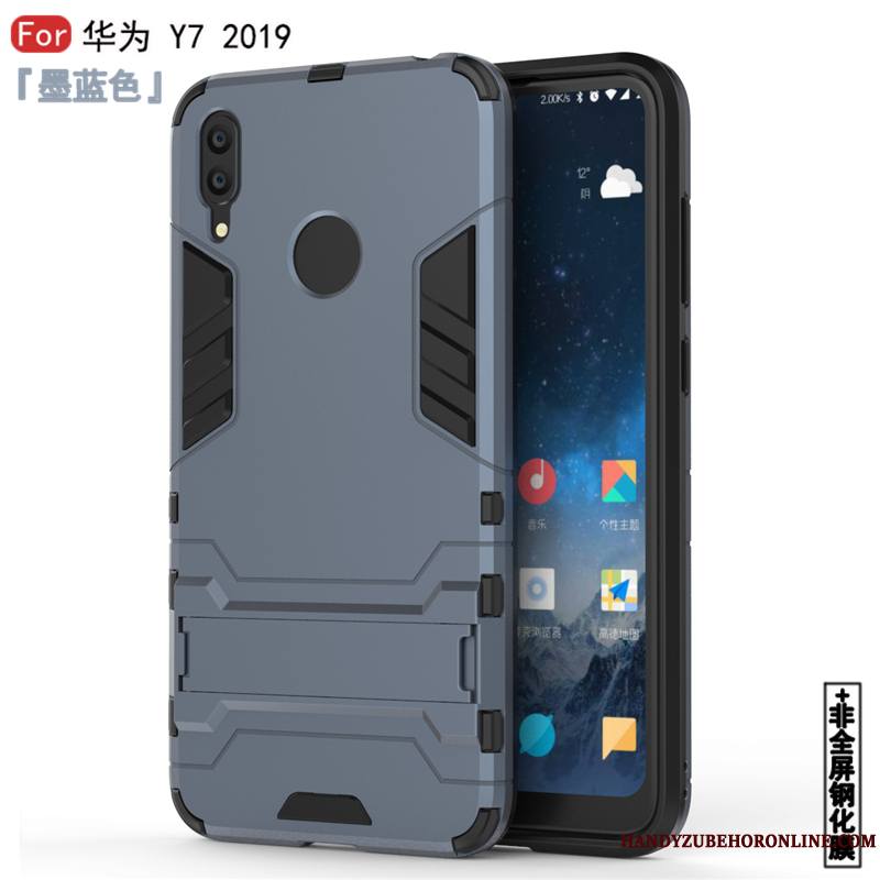 Huawei Y7 2019 Coque Simple Étoile Personnalité De Téléphone Nouveau Bleu