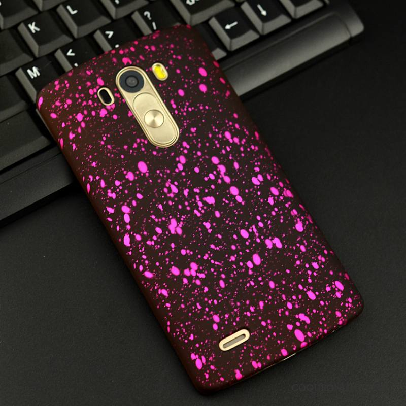 Lg G3 Coque Protection Violet Très Mince Délavé En Daim Incassable Difficile