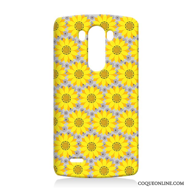 Lg G3 Jaune Fluide Doux Difficile Silicone Protection Coque Incassable