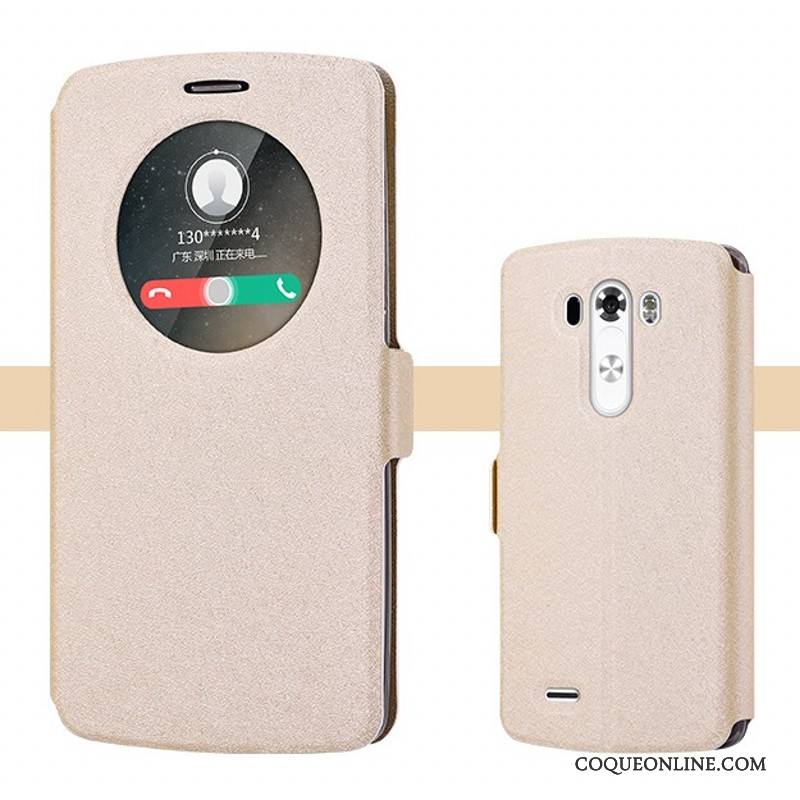 Lg G3 Tendance Étui Coque De Téléphone Or Protection Étui En Cuir Téléphone Portable