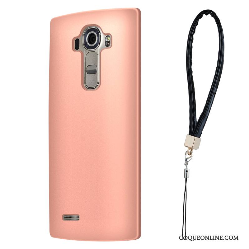 Lg G4 Or Rose Fluide Doux Téléphone Portable Étui Coque Protection Silicone