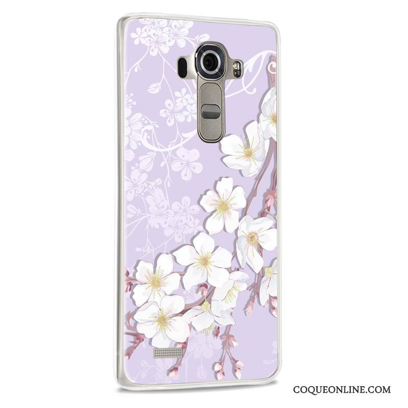 Lg G4 Téléphone Portable Coque De Téléphone Étui Créatif Violet Fluide Doux Protection