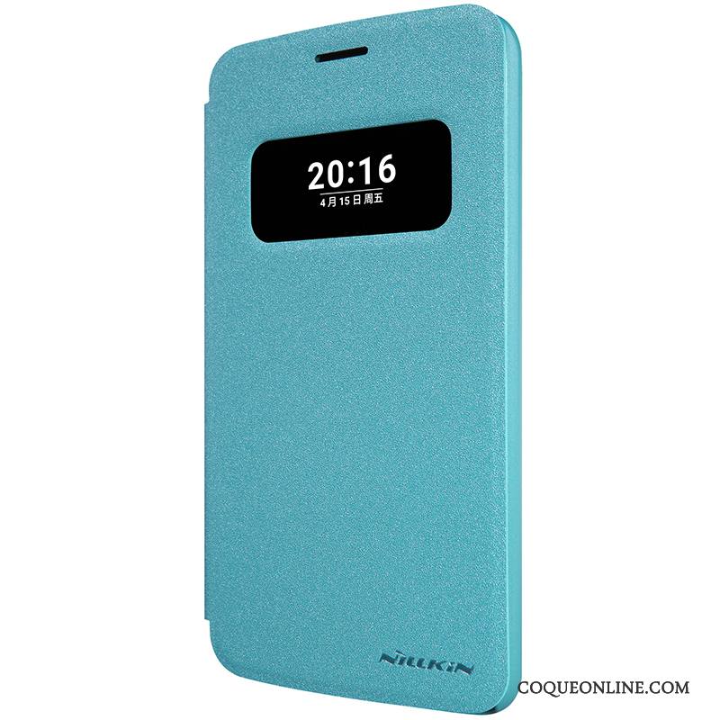 Lg G5 Étui En Cuir Téléphone Portable Bleu Protection Housse Coque De Téléphone