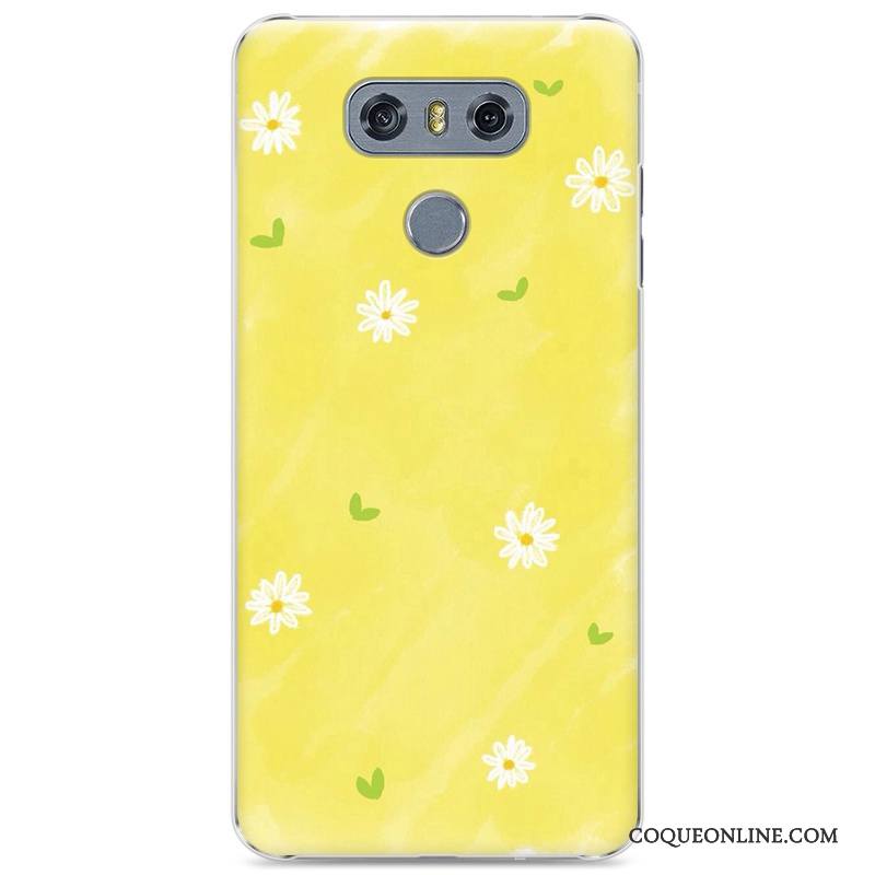 Lg G6 Personnalité Protection Jaune Incassable Étui Difficile Coque