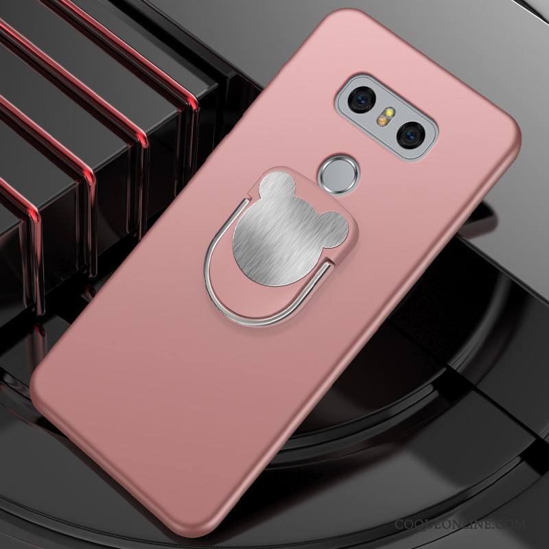 Lg G6 Silicone Coque De Téléphone Simple Rose Protection Créatif