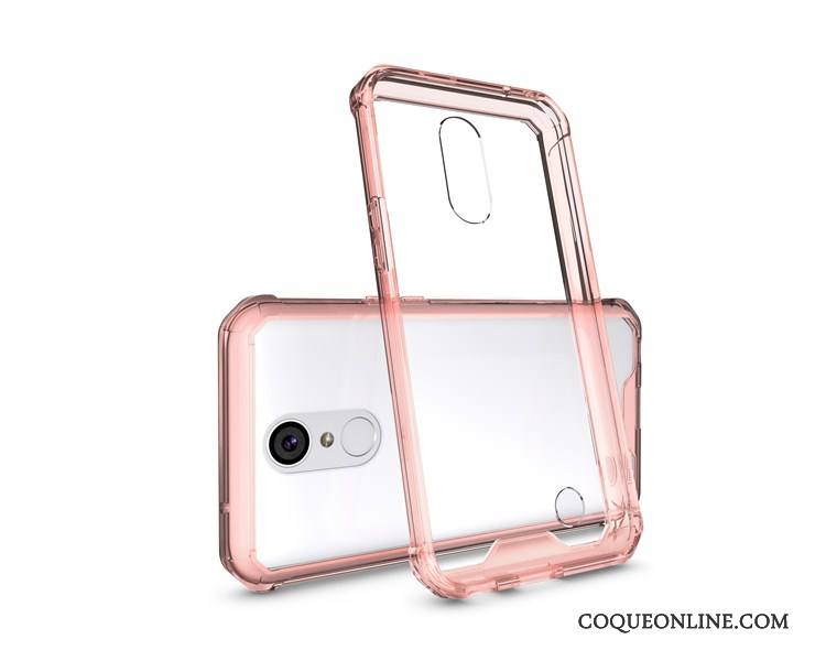 Lg K10 2017 Coque Protection Fluide Doux Étui Tout Compris Résistant Aux Rayures Rose