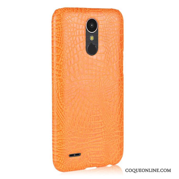 Lg K10 2017 Étui Coque Vintage Jaune Incassable Crocodile Protection