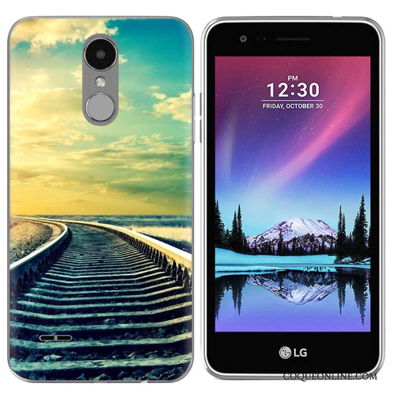 Lg K4 2017 Paysage Étui Vert Europe Coque En Silicone De Téléphone Créatif