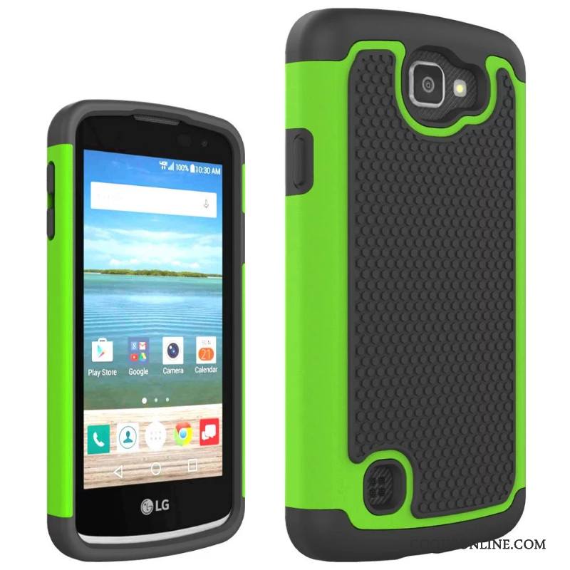 Lg K4 Incassable Téléphone Portable Tout Compris Coque Silicone Vert Fluide Doux