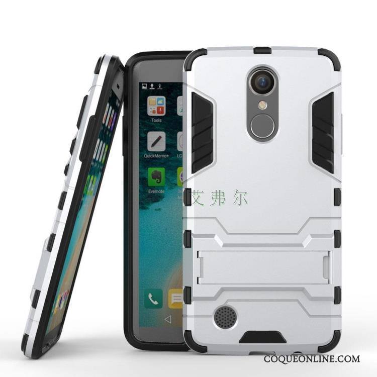 Lg K8 2017 Protection Étui Téléphone Portable Coque Blanc Support Incassable