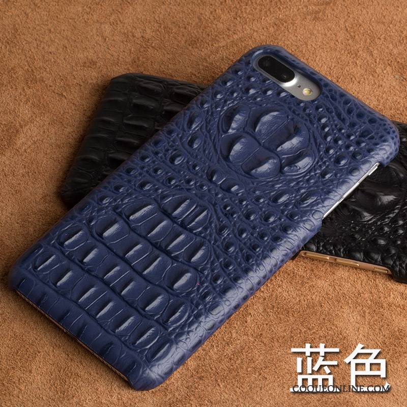 Lg Q6 Marque De Tendance Crocodile Modèle Coque De Téléphone Incassable Créatif Difficile Cuir Véritable