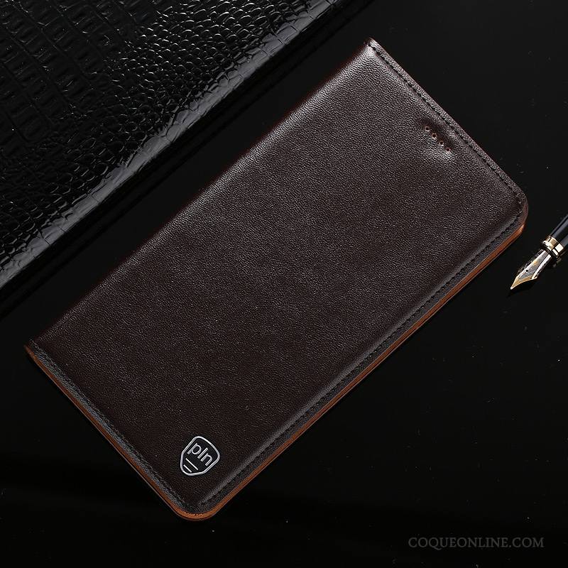 Lg V20 Cuir Véritable Étui Téléphone Portable Étui En Cuir Incassable Coque De Téléphone Housse