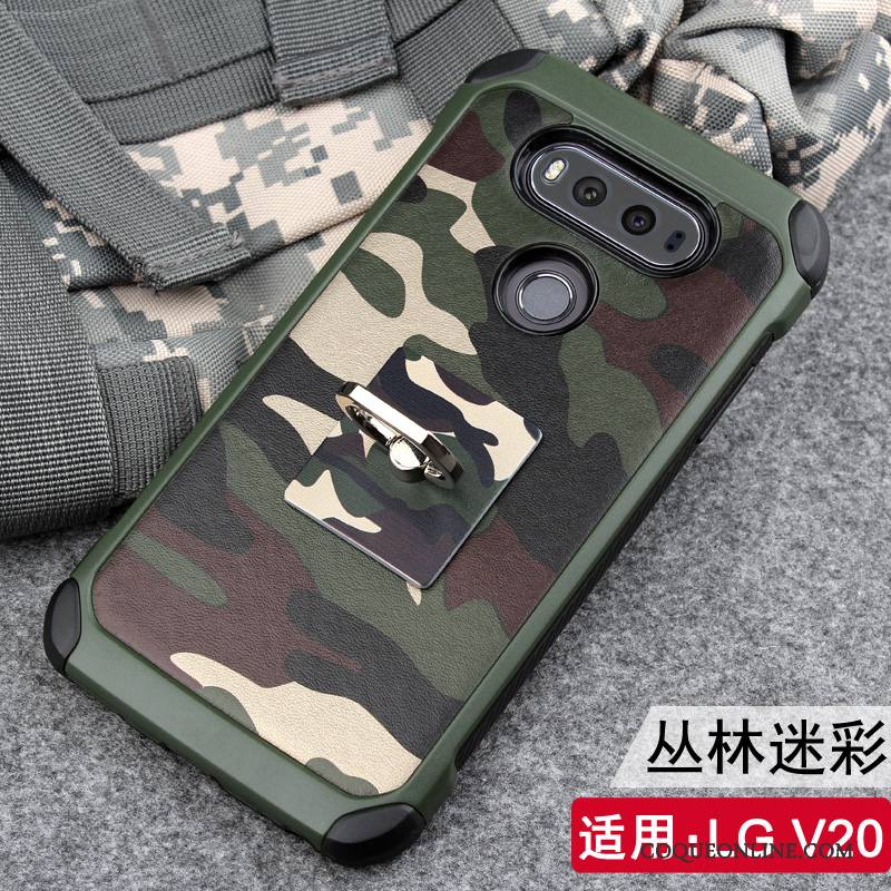 Lg V20 Fluide Doux Camouflage Protection Tendance Coque Incassable Étui