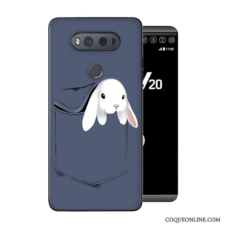 Lg V20 Incassable Protection Nouveau Fluide Doux Coque De Téléphone Peinture Gris