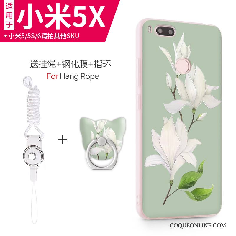 Mi 5x Incassable Coque De Téléphone Tout Compris Téléphone Portable Vert Clair