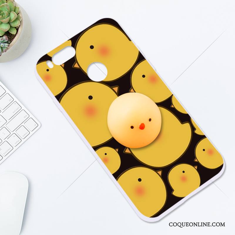 Mi 5x Étui Coque De Téléphone Silicone Tout Compris Incassable Jaune Personnalité