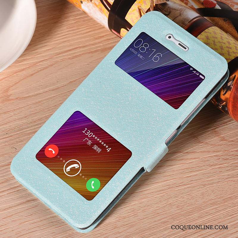 Mi 6 Coque De Téléphone Clamshell Silicone Téléphone Portable Étui Bleu Clair Petit