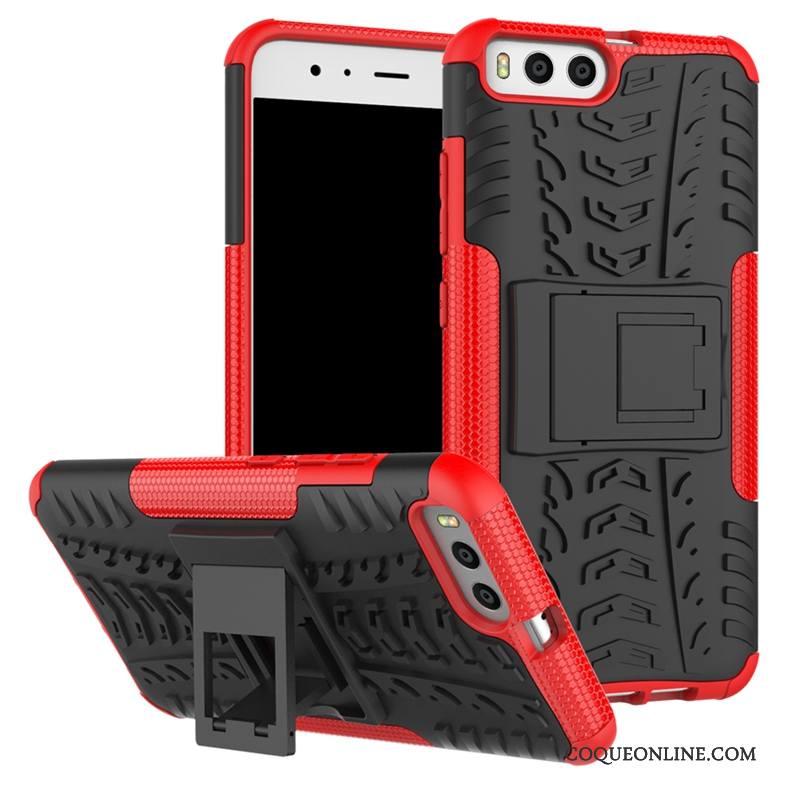 Mi 6 Coque Incassable Personnalité Rouge Étui Support Tendance Protection