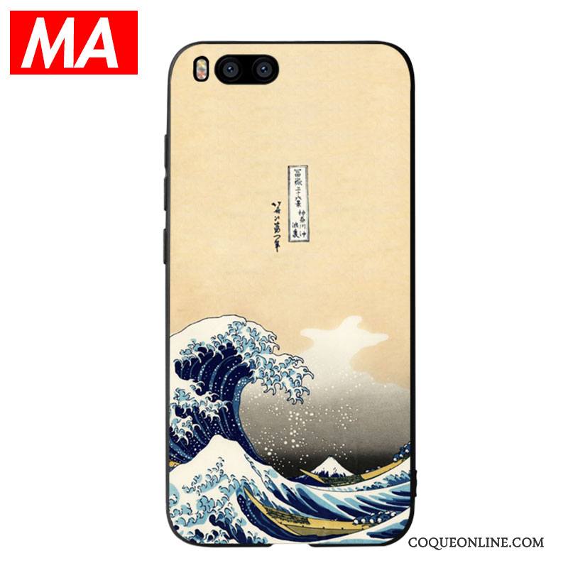 Mi 6 Coque Simple Japonais Art Élégant Tout Compris Étui Personnalité