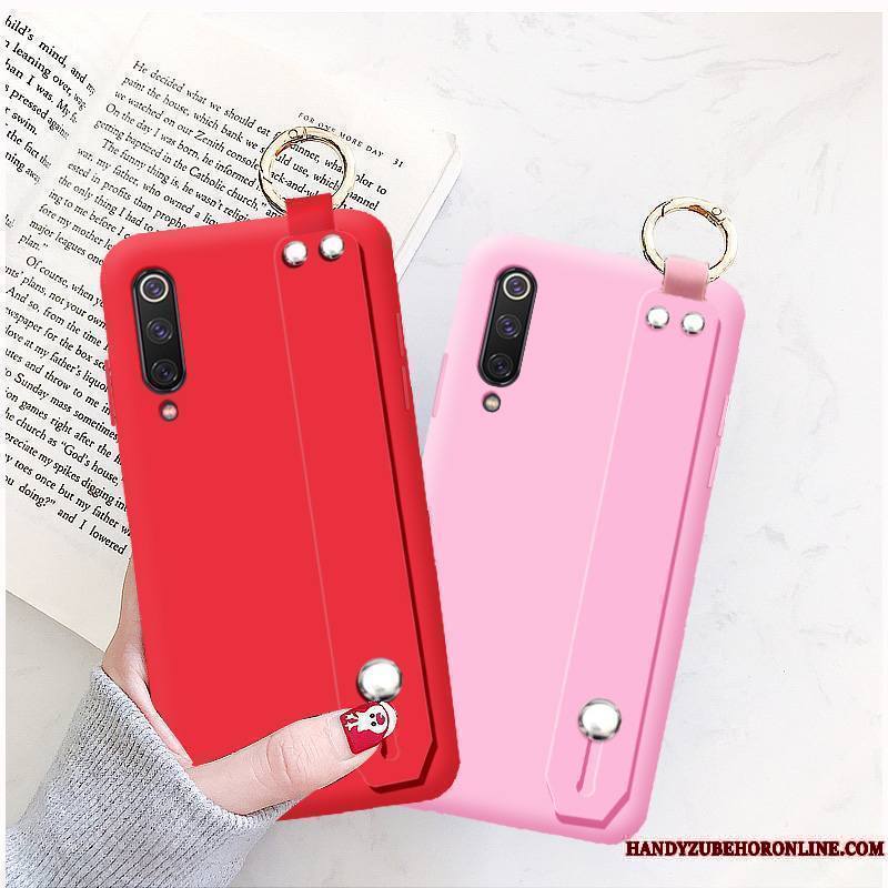 Mi 9 Lite Coque Business Rouge Fluide Doux De Téléphone Personnalisé Protection