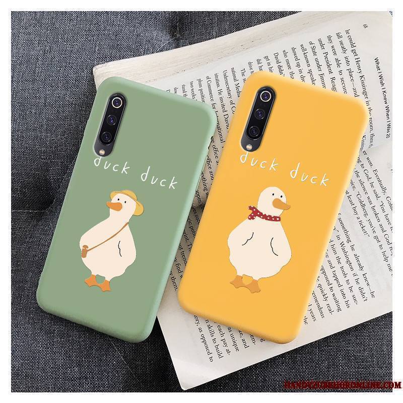 Mi 9 Lite Coque De Téléphone Étui Charmant Fluide Doux Modèle Fleurie Silicone Créatif