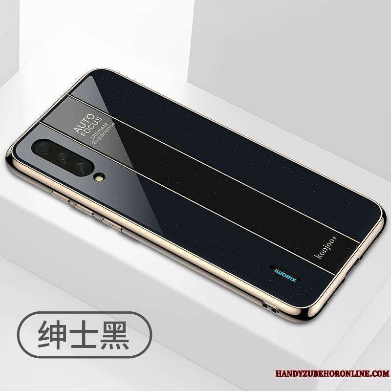 Mi 9 Lite Coque Noir Créatif Tout Compris Protection Magnétisme Modèle Anneau