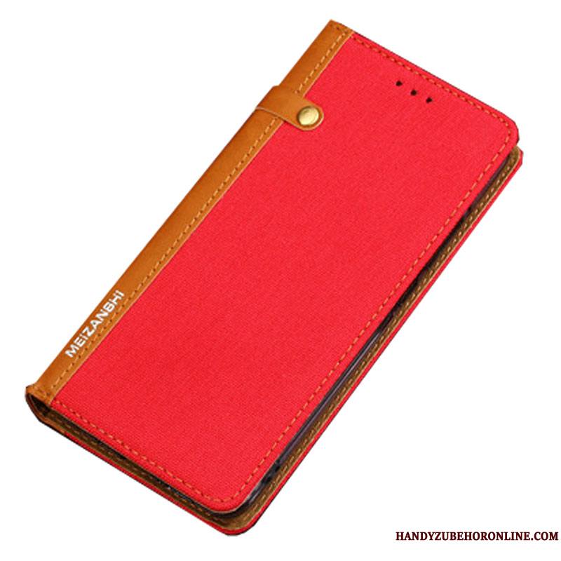 Mi 9 Se Coque Créatif Étui Petit Protection Personnalité Rouge Étui En Cuir