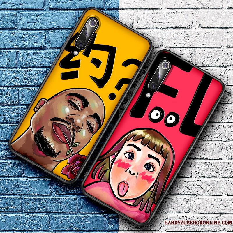 Mi 9 Silicone Net Rouge Créatif Tout Compris Coque De Téléphone Marque De Tendance Dessin Animé