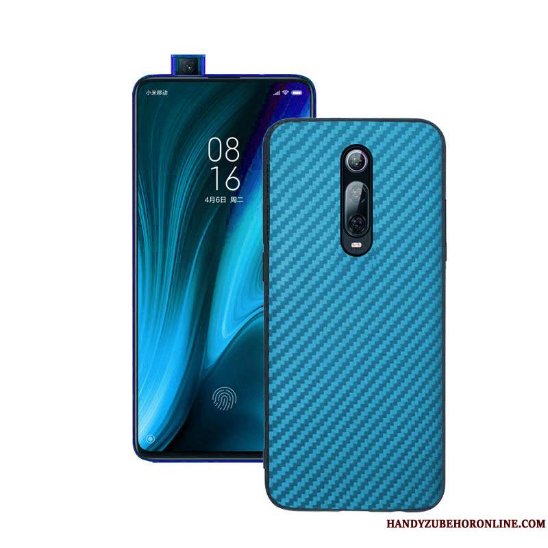 Mi 9t Bleu Coque De Téléphone Étui Tout Compris Petit Fibre Incassable