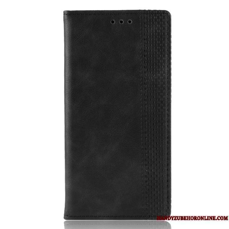 Mi 9t Pro Petit Étui En Cuir Coque Noir Téléphone Portable Boucle Magnétique Portefeuille