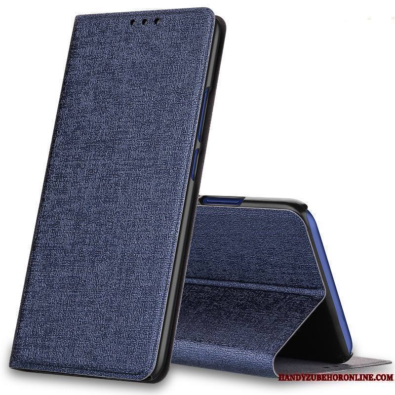 Mi 9t Pro Reversible Coque De Téléphone Bleu Petit Plier Étui En Cuir