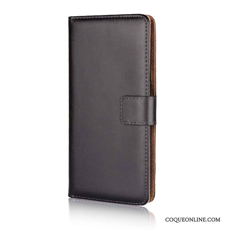 Mi A1 Coque Carte Téléphone Portable Étui Noir Petit Protection Housse