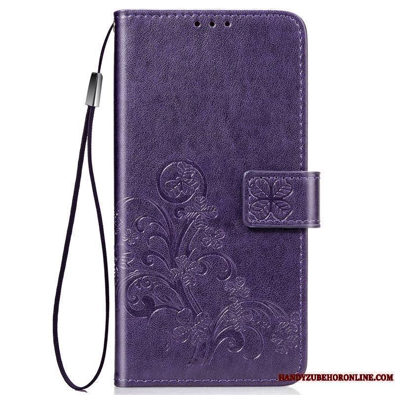 Mi A3 Clamshell Incassable Violet Petit Coque Étui De Téléphone