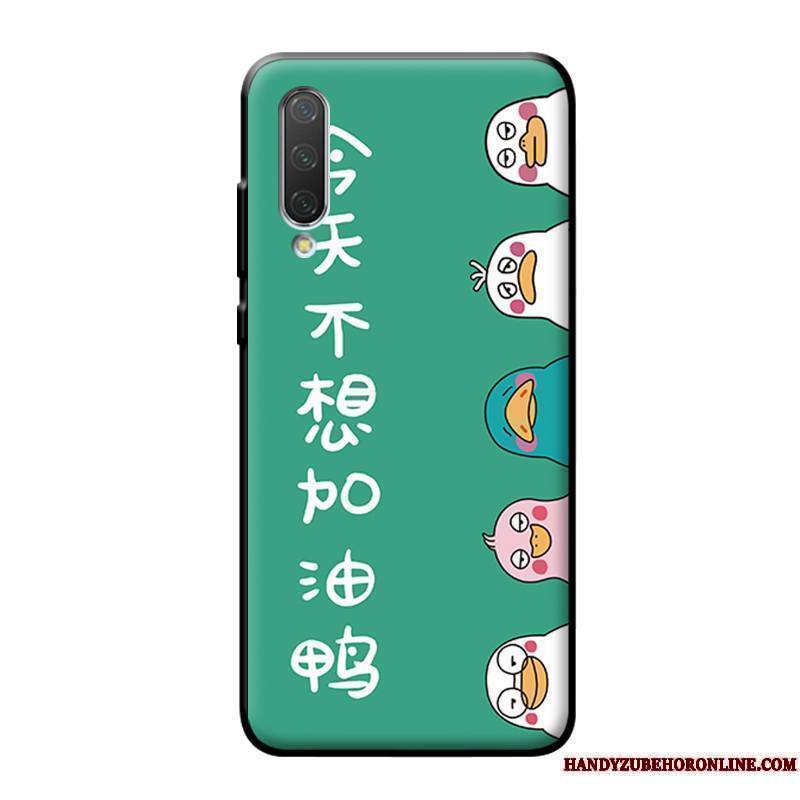 Mi A3 Coque Canard Modèle Vert Personnalité Charmant Fluide Doux Mode